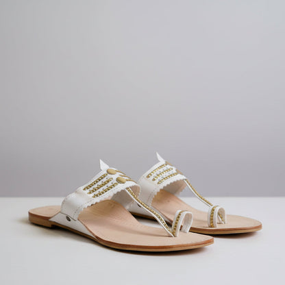 The Mina | Women | Leather Kolhapuri Chappal