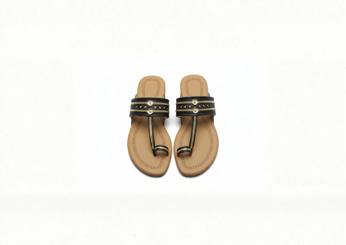 Women Kolhapuri | Flat Steps Super Soft Kols by NIIRA| Stylish & Comfortable | Handmade by Local Artisans