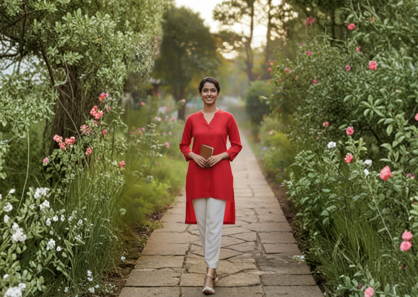 Women's Handwoven Khadi Cotton Long Sleeve Shirt: Soft, Sustainable & Graceful