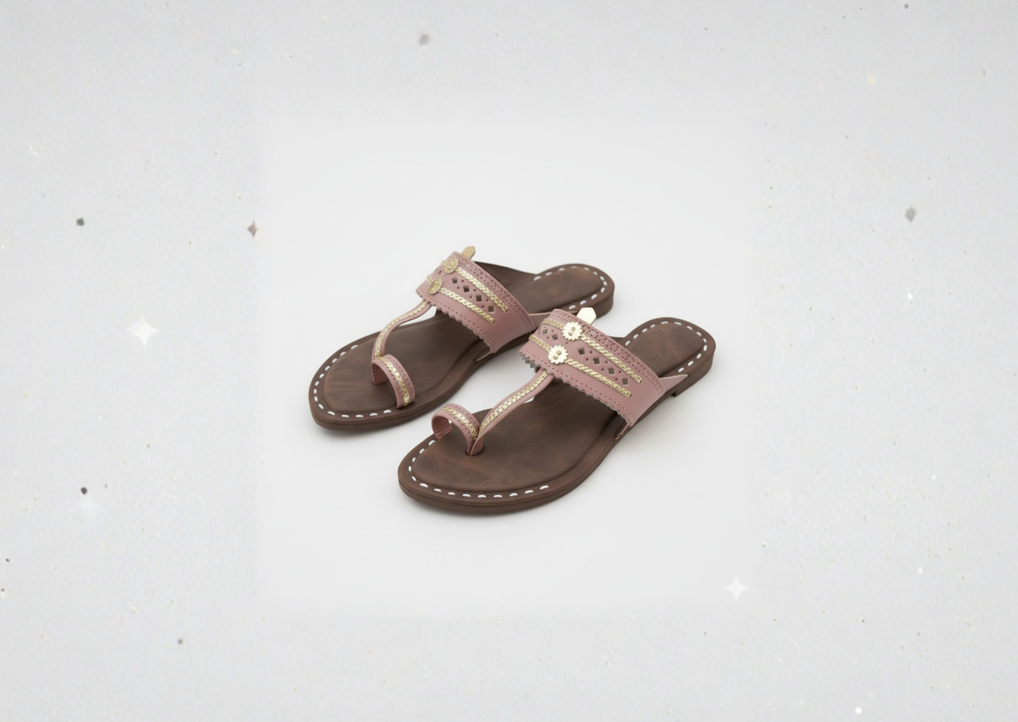 Women Kolhapuri | Soles Super Soft Kols by NIIRA| Stylish & Comfortable | Handmade by Local Artisans - Lavender