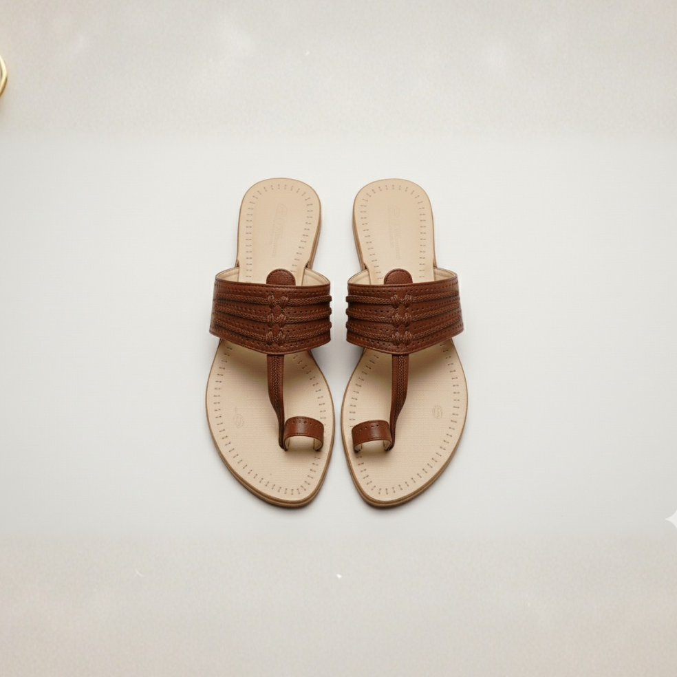 Mens Kolhapuri | Yodha Kols by NIIRA | Comfort Slippers for Men | Soft Straps| Lightweight & Durable | Ideal for Indoor & Outdoor Use