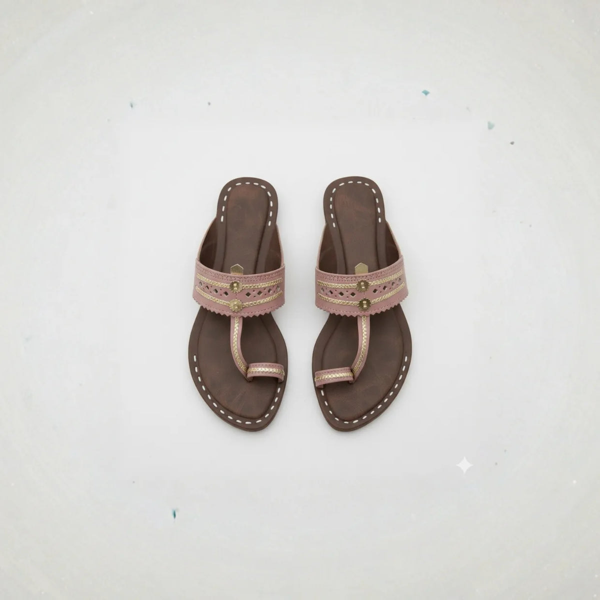 Women Kolhapuri | Soles Super Soft Kols by NIIRA| Stylish & Comfortable | Handmade by Local Artisans - Brown