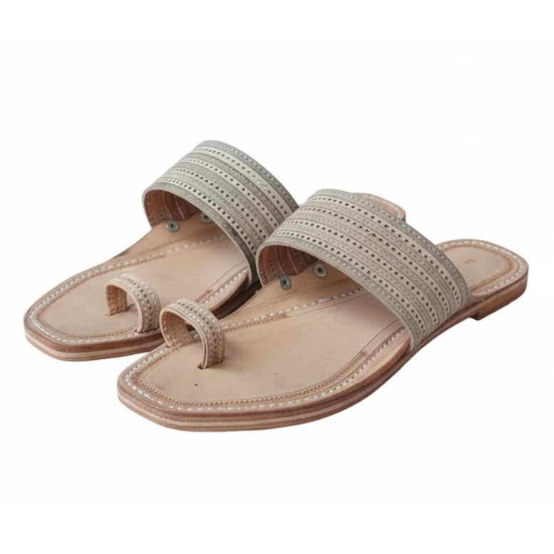 The Toe | Men | Leather Kolhapuri Chappal