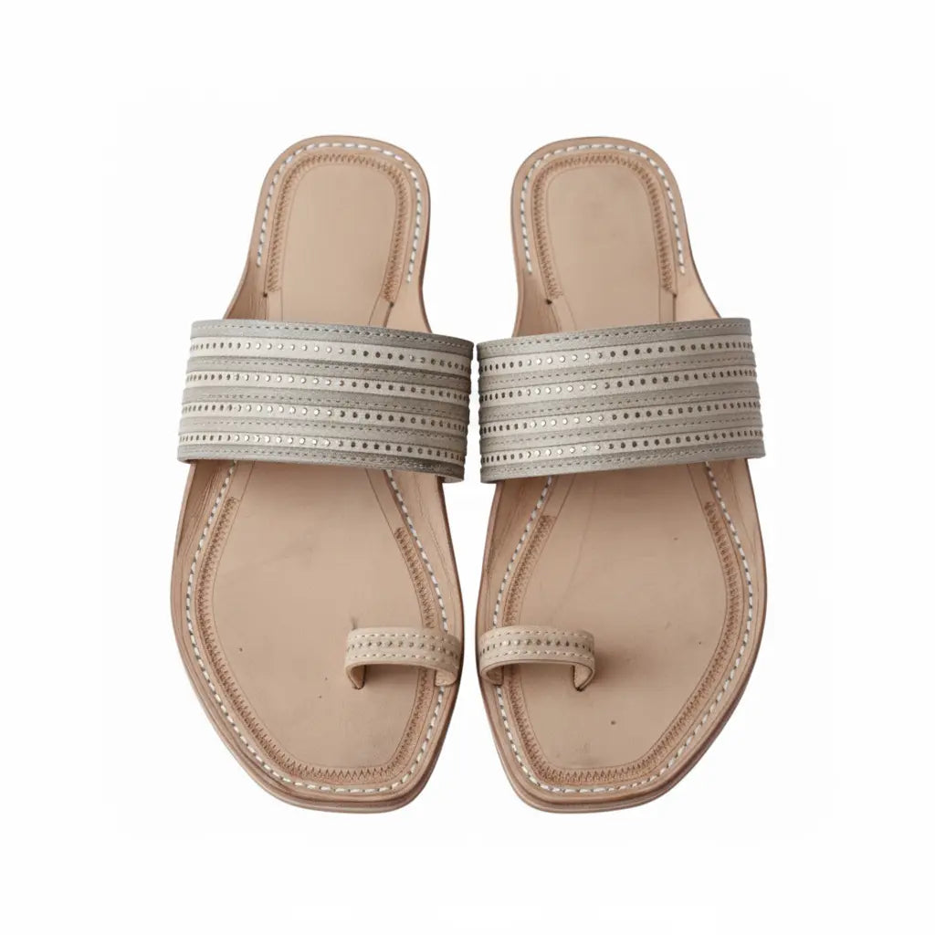 The Toe | Men | Leather Kolhapuri Chappal