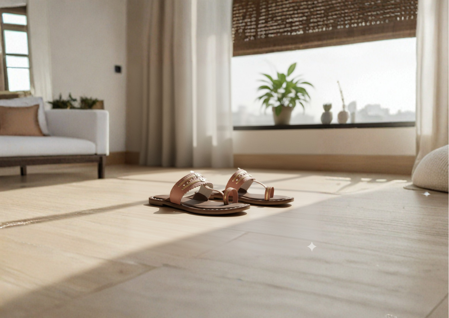 Women Kolhapuri | Soles Super Soft Kols by NIIRA| Stylish & Comfortable | Handmade by Local Artisans - Lavender