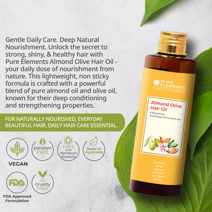 Almond Olive Daily Use Nourishing Hair Oil - 200 ML