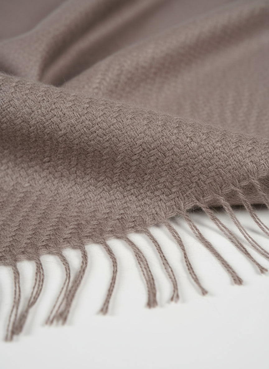 Exquisite Angora Handwoven Shawl – Ultimate Softness & Warmth | Grey