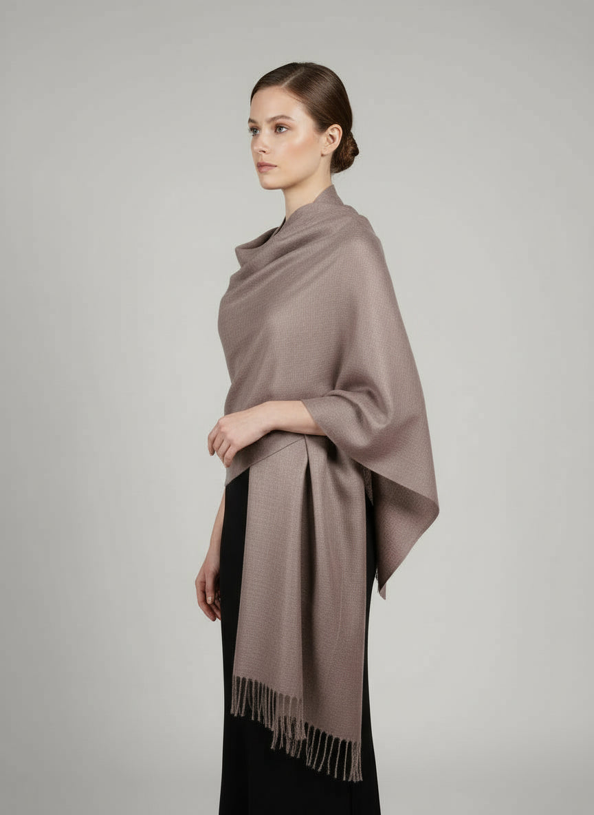 Exquisite Angora Handwoven Shawl – Ultimate Softness & Warmth | Grey