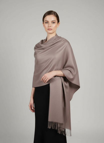 Nisarg Grey Shawl | Grey Kullu Handloom Shawl