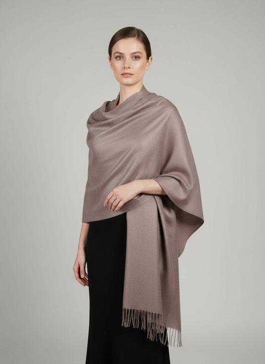 Exquisite Angora Handwoven Shawl – Ultimate Softness & Warmth | Grey