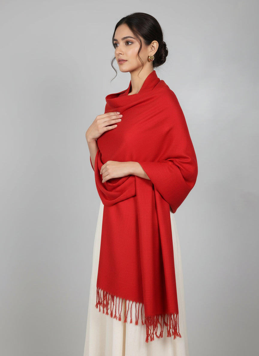 Handwoven Angora Shawl – Ultra-Soft Rabbit Wool for Winter | Women