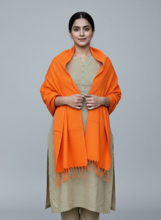 100% Pure Angora Wool Shawl | Soft & Cozy Handwoven Wrap | Women |