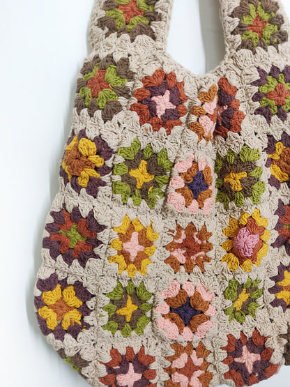 handcrafted crochet shoulder bag