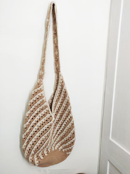 fancy crochet shoulder bag