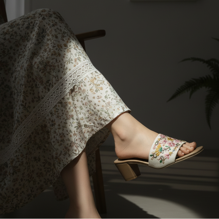 Shehzaadi - White Slip-On