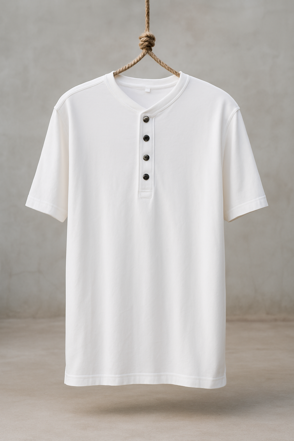 Bamboo Tee with Coconut Button