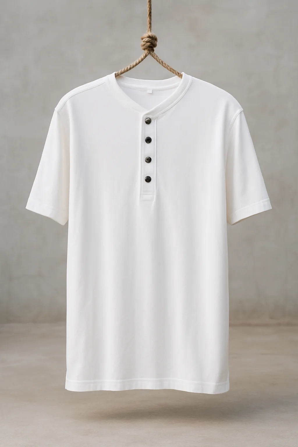 Bamboo Tee with Coconut Button