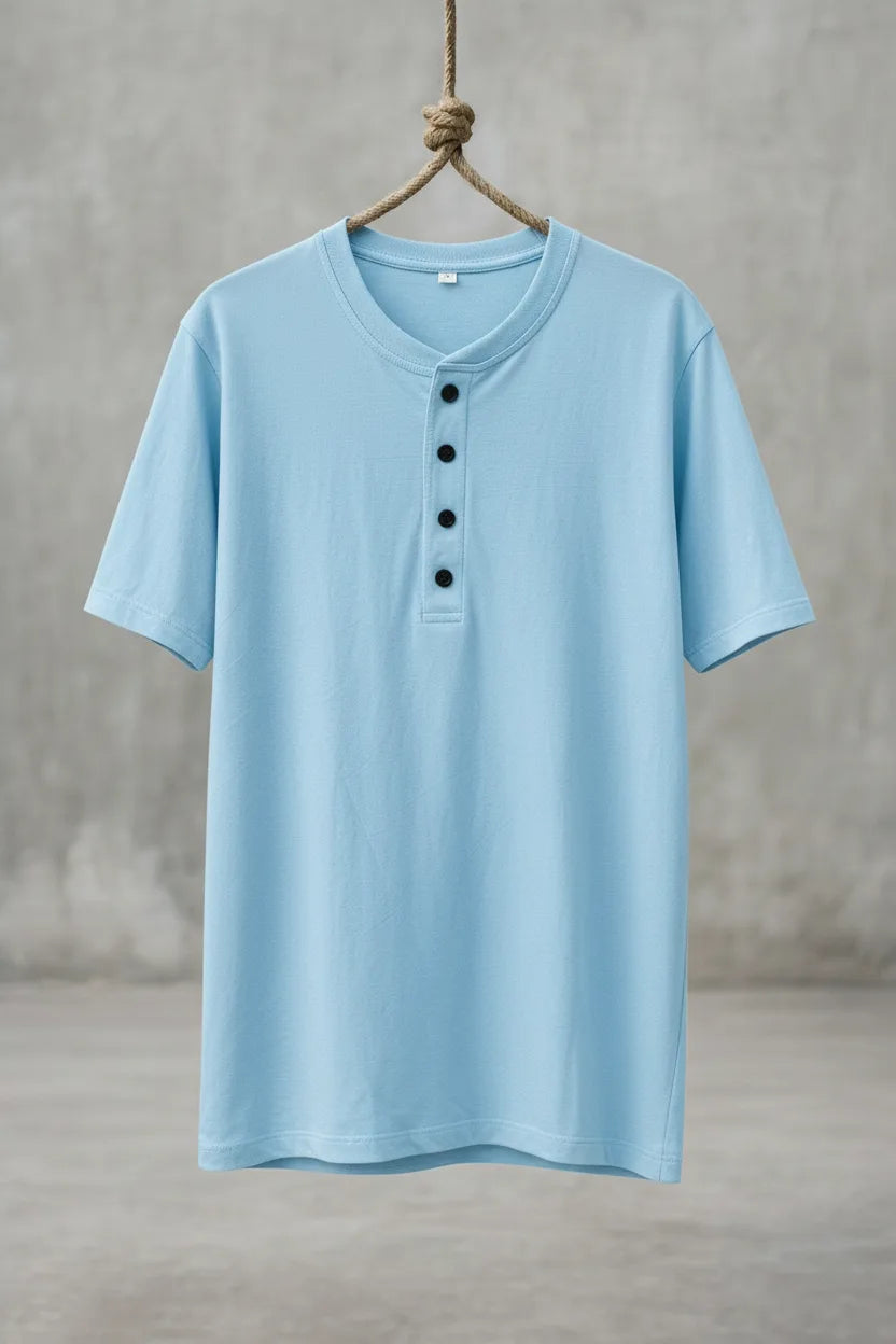 Bamboo Tee with Coconut Button
