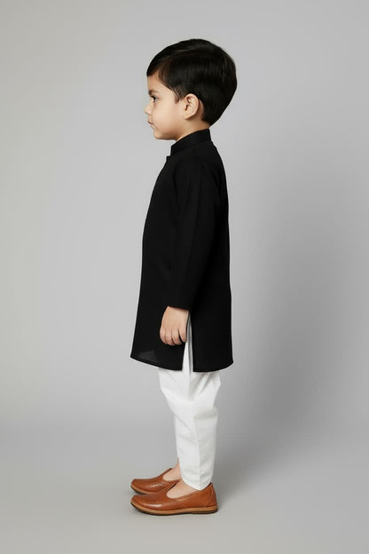 Ethnic Dhoti and Kurta Combos for Kids | Black