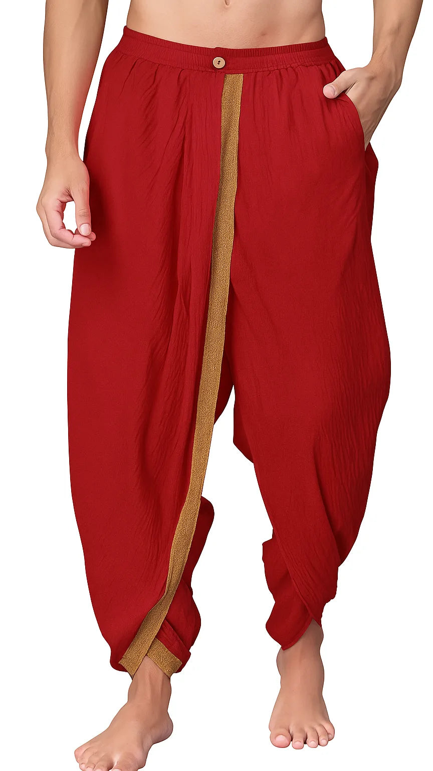 Dhoti Drapers with border for men