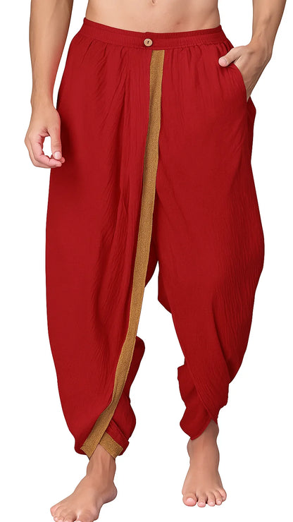 Dhoti Drapers with border for men