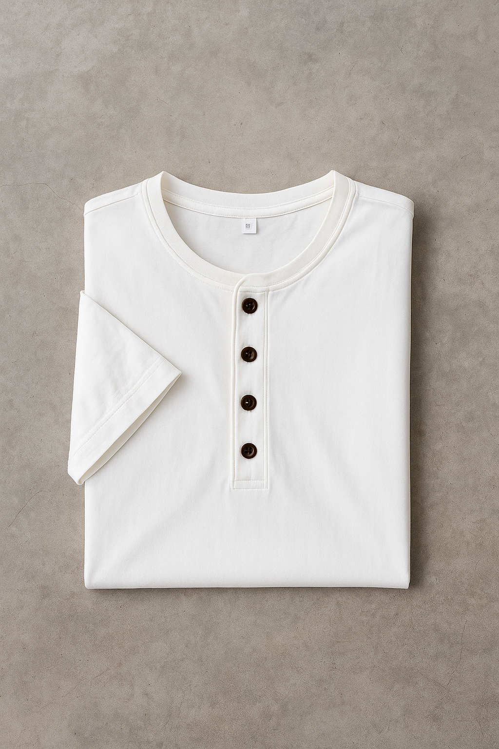Bamboo Tee with Coconut Button