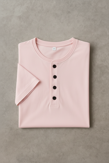 Bamboo Tee with Coconut Button