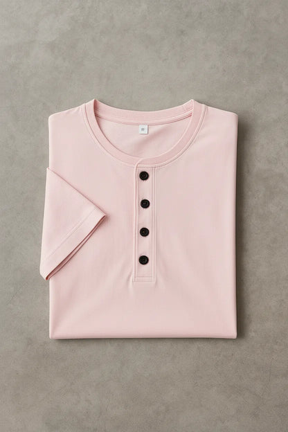 Bamboo Tee with Coconut Button