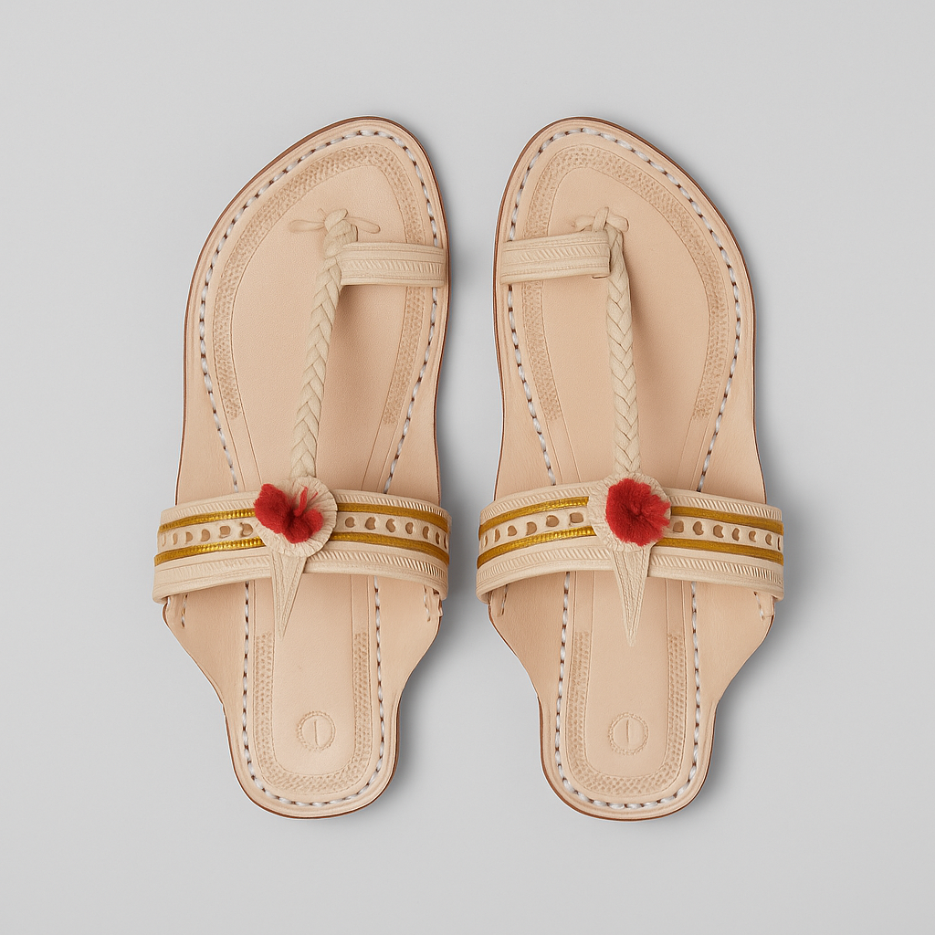 Rajaram | Men | Leather Kolhapuri Chappal