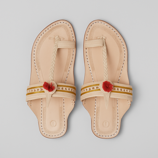 Rajaram | Men | Leather Kolhapuri Chappal