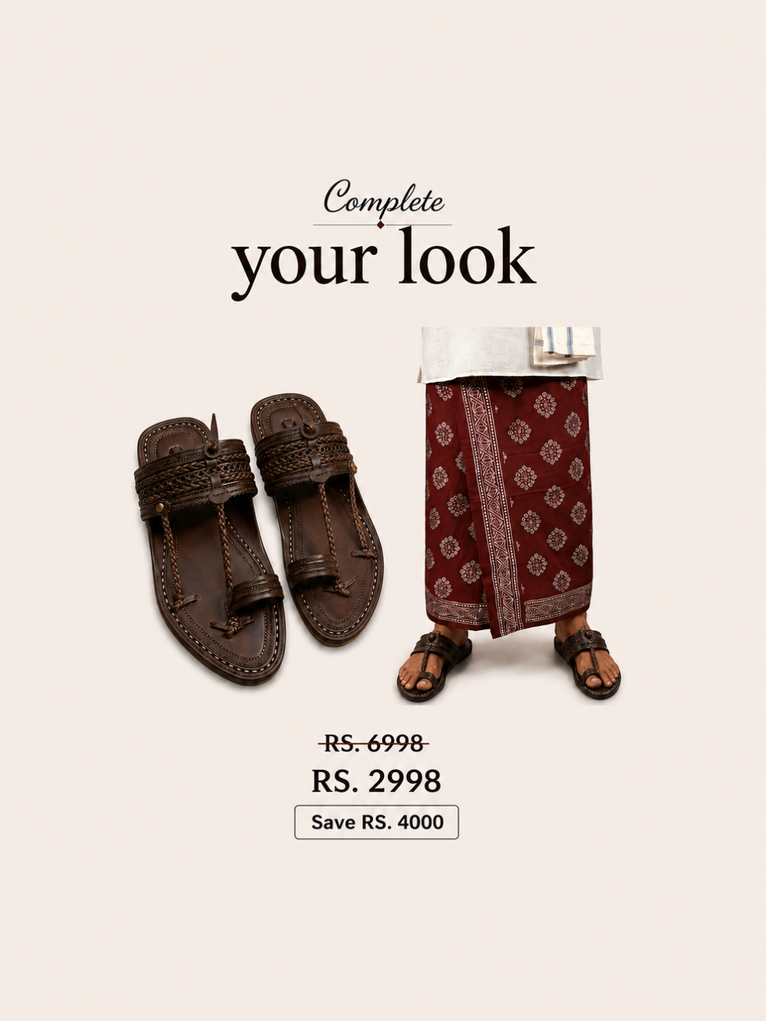 The Double Dark + Kora Khaadi Dhoti Floral