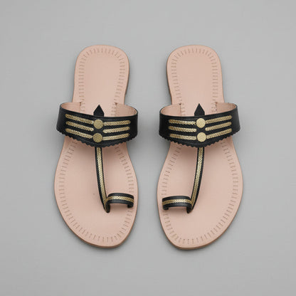 The Mina | Women | Leather Kolhapuri Chappal
