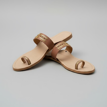 The Toe | Women | Leather Kolhapuri Chappal