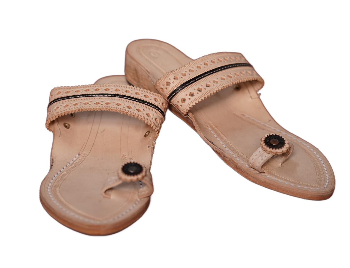 The Desi Toe - Women's Kolhapuris with Heel