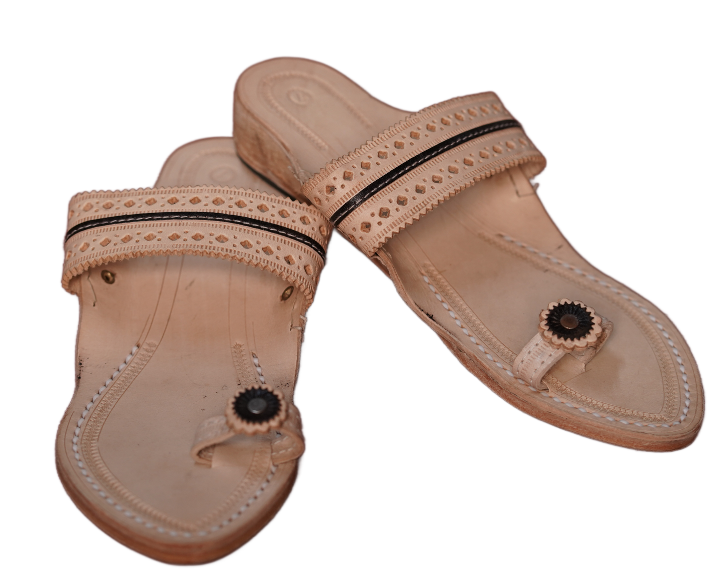 The Desi Toe - Women's Kolhapuris with Heel