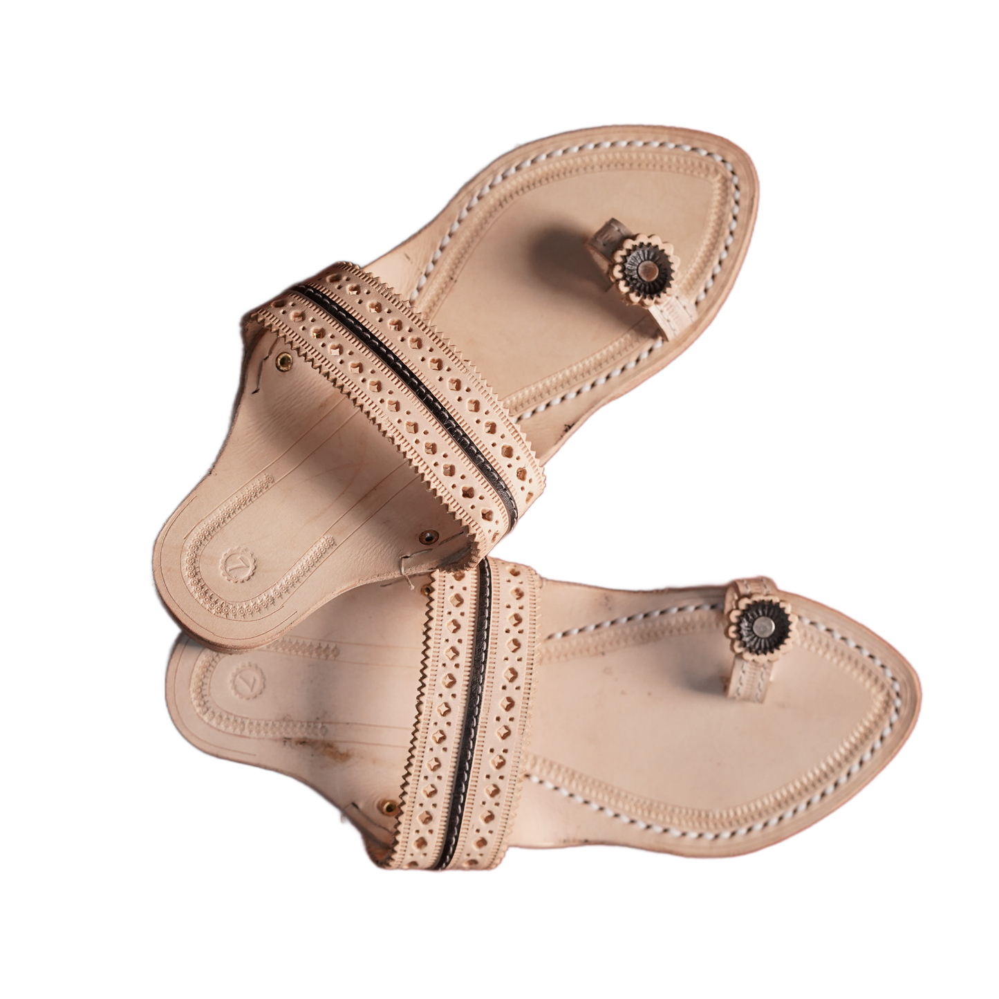 The Desi Toe - Women's Kolhapuris with Heel