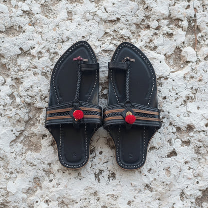 The Royal Kolhapuri | Men Kolhapuri | Black
