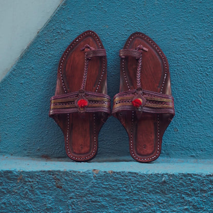 The Royal Women + Royal Kolhapuri Chappal Men