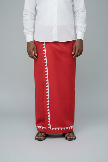 Kora Khaadi Dhoti - Lungi | Veshti | Pancha Wrap
