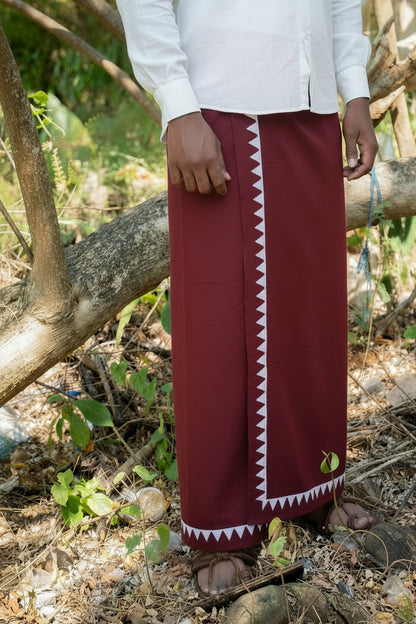 Kora Khaadi Dhoti - Lungi | Veshti | Pancha Wrap