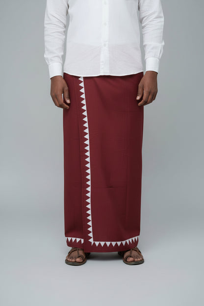 Kora Khaadi Dhoti - Lungi | Veshti | Pancha Wrap
