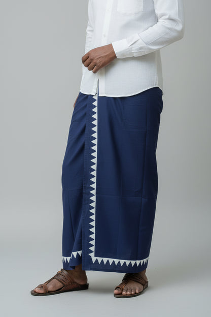 Kora Khaadi Dhoti - Lungi | Veshti | Pancha Wrap