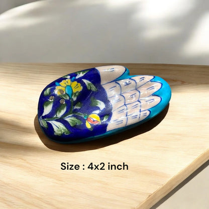 Incense Stick Holder – Hand Shape - Baby Blue