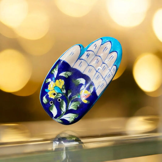 Incense Stick Holder – Hand Shape - Baby Blue