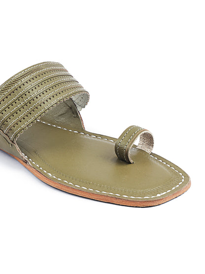 Stylish Grey Toes Kolhapuri Chappal for Men