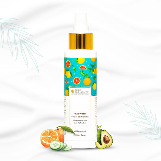 Pure Elements Fruit Water, natural fruit-infused facial toner by NIIRA