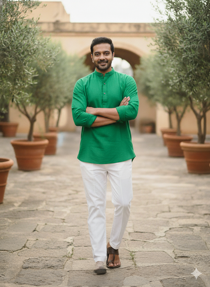 Men’s Pure Khaadi Cotton Long Sleeve Shirt: Classic, Breathable & Ethically Made