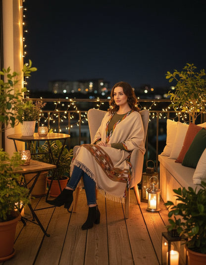 Urj Shawl | Kullu-craft Hand Woven Wool Shawl