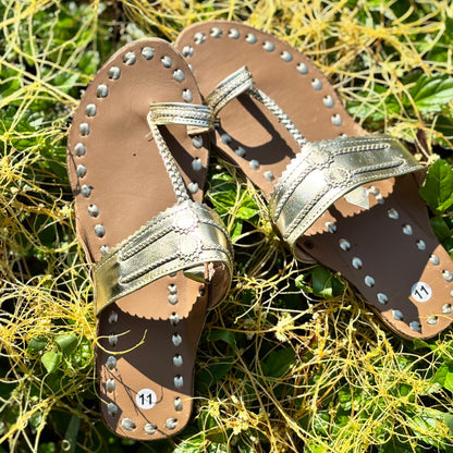 The Dot's | Women | Leather Kolhapuri chappal