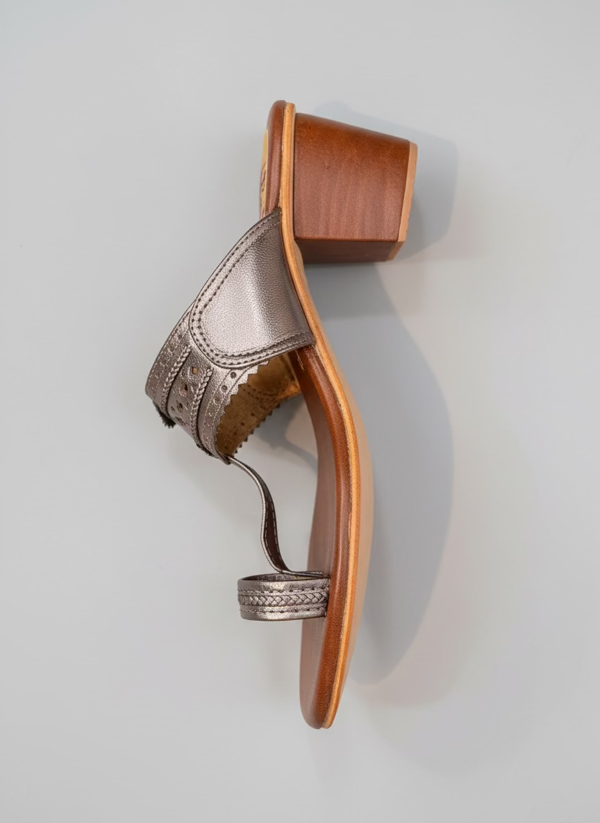 Two-Tone Kolhapuri Block Heels | Women | Wedding Edition